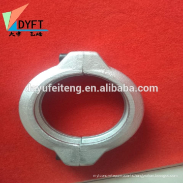 snap coupling Casting Iron Square bolt concrete pipe clamp for pump pipeline fixing